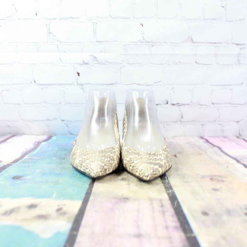 Stuart Weitzman Snakeskin Pump Shoes Size 8 M - Picture 4 of 9